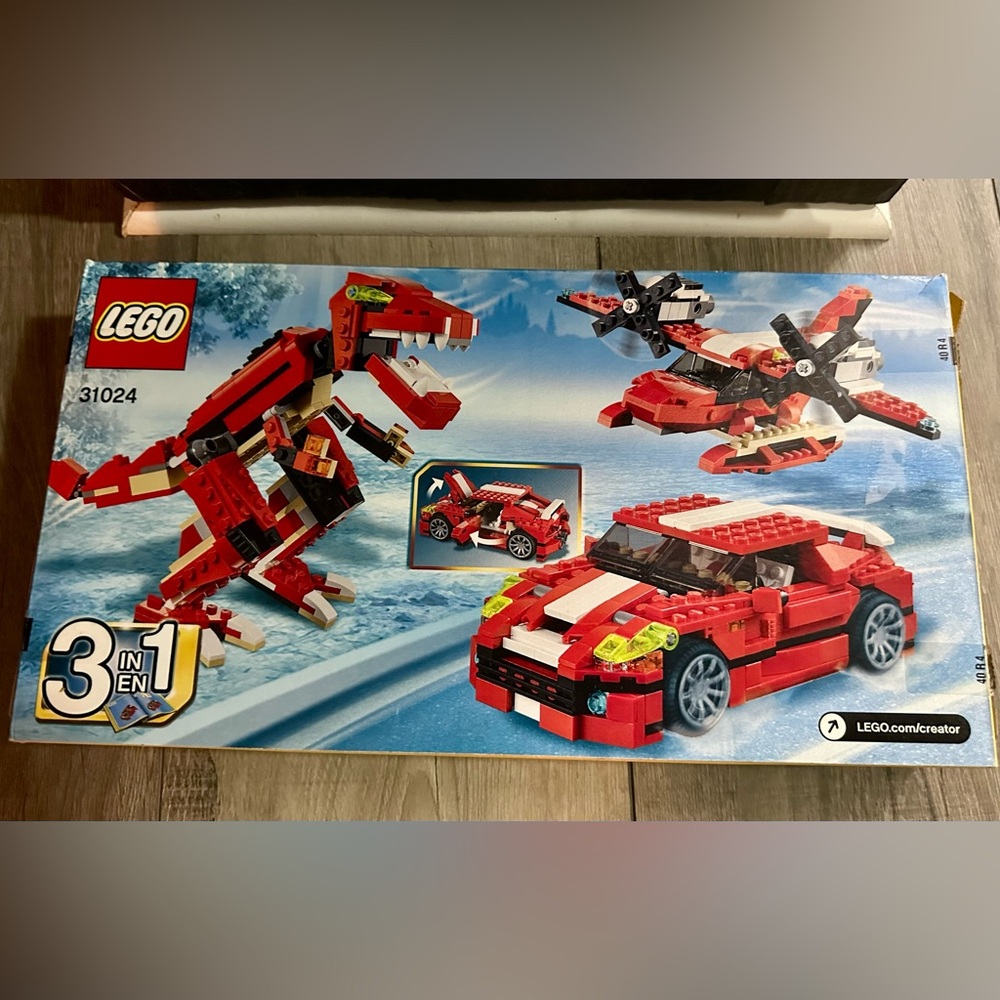 Retired LEGO Creator Red 3-in-1 Set - 31024 - 100% Complete - EXCELLENT